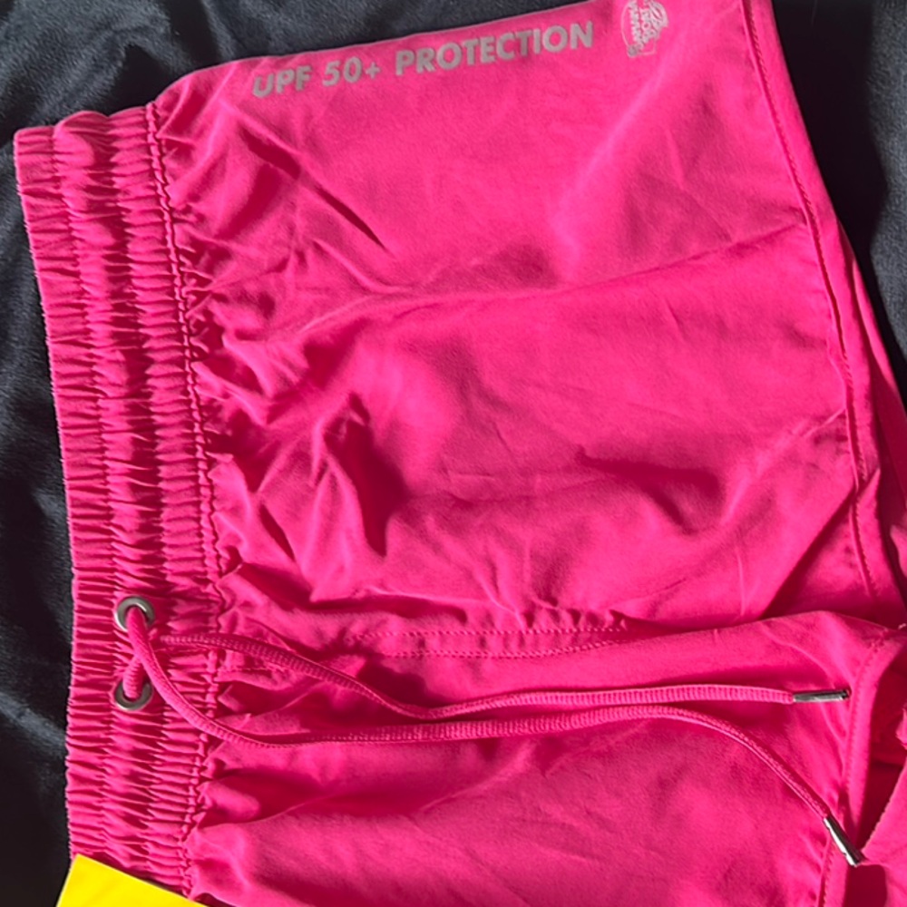 Banana Boat Pink Athletic Shorts Lightweight Elastic Fit